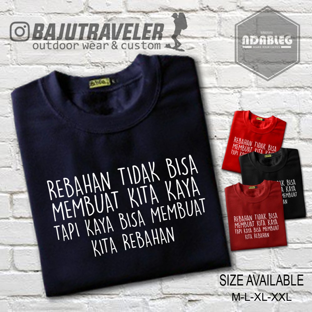 Kaos Rebahan Kata Kata Rebahan Quotes Rebahan Shopee Indonesia