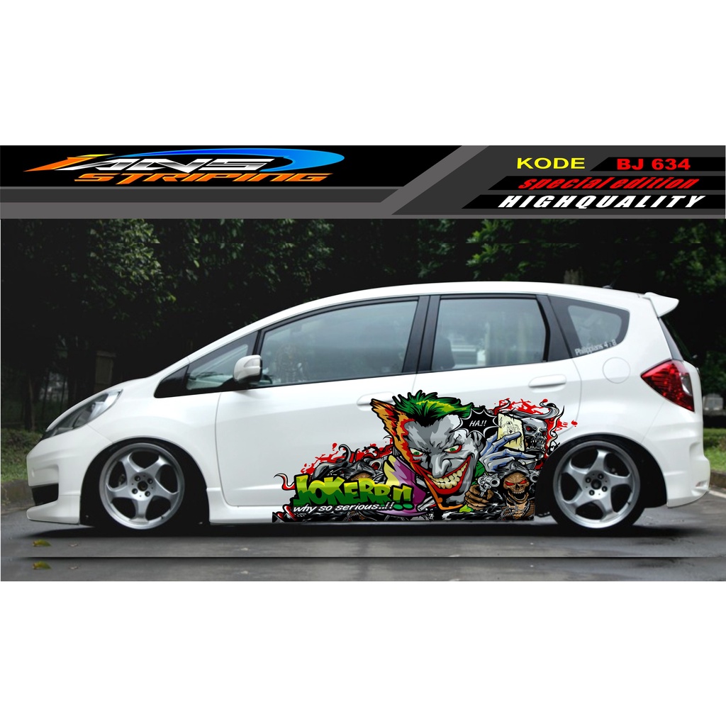 DECAL STICKER MOBIL JAZZ BRIO AVANZA SIGRA YARIS / STIKER VARIASI MOBIL / MODIF STICKER MOBIL 6334