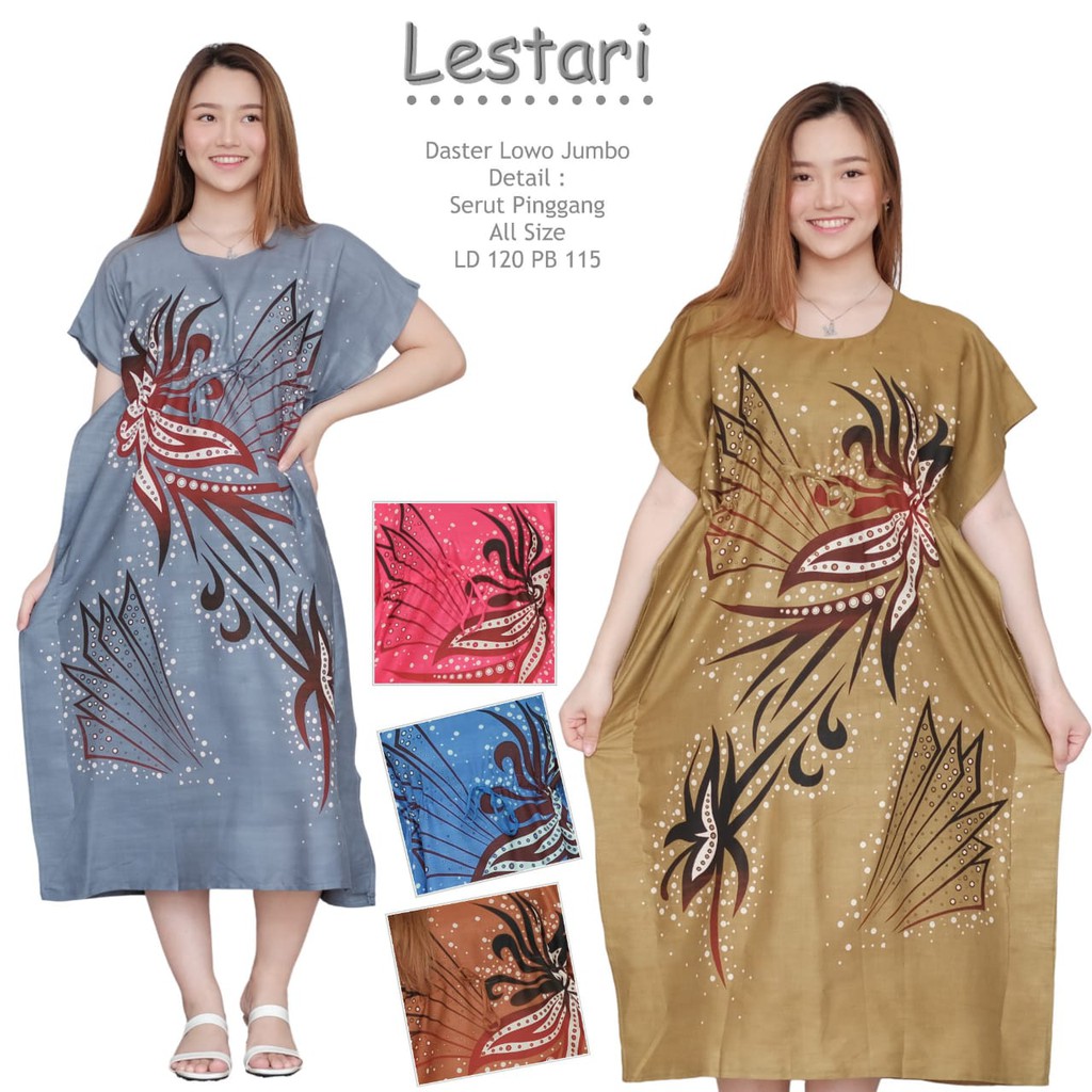 Daster Terbaru Murah Lowo Serut Lestari Jumbo / Coza Batik