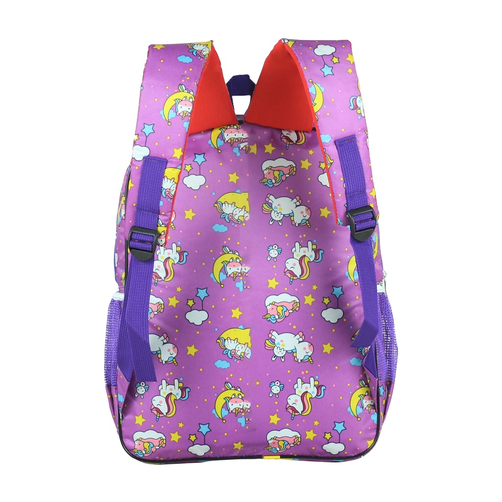 Tas Termurah Ransel Anak Lampu Fashion Anak Backpack Cantik Karakter Boba Ungu Perempuan Sd Tk