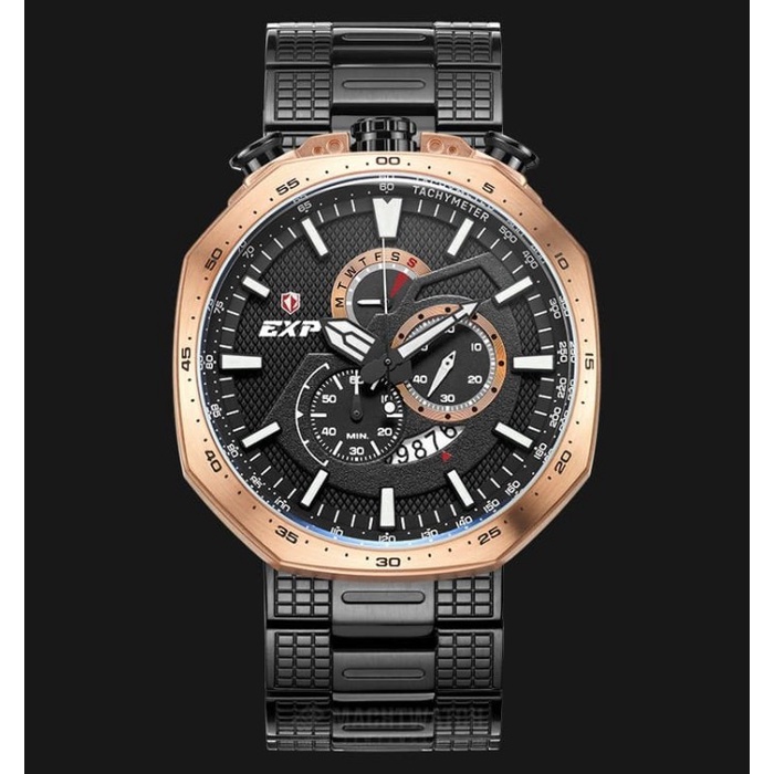 Jam tangan Expedition E 6745 MC - BBRBA Stainless Steel Man Pria Murah Original