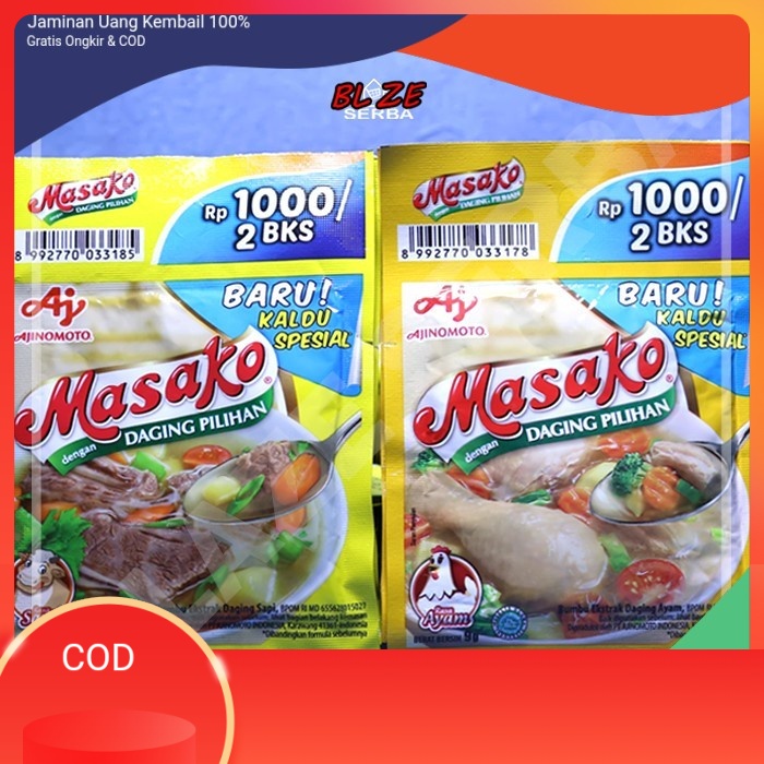 

MASAKO BUMBU PENYEDAP MASAKAN 9G /RENTENG - AYAM