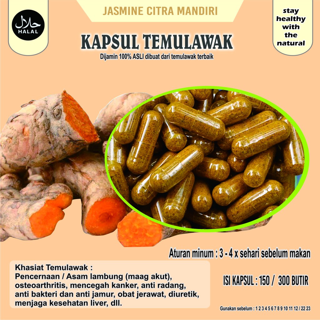 

Kapsul Temulawak Anti Gangguan Asam Lambung Dan Liver