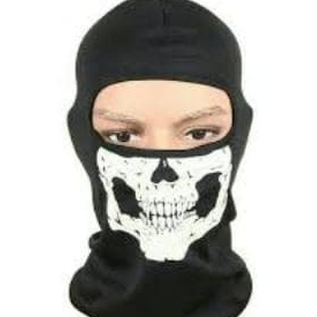 Masker Ninja Full Face Tengkorak/Sarung Kepala Helm/Masker Motor