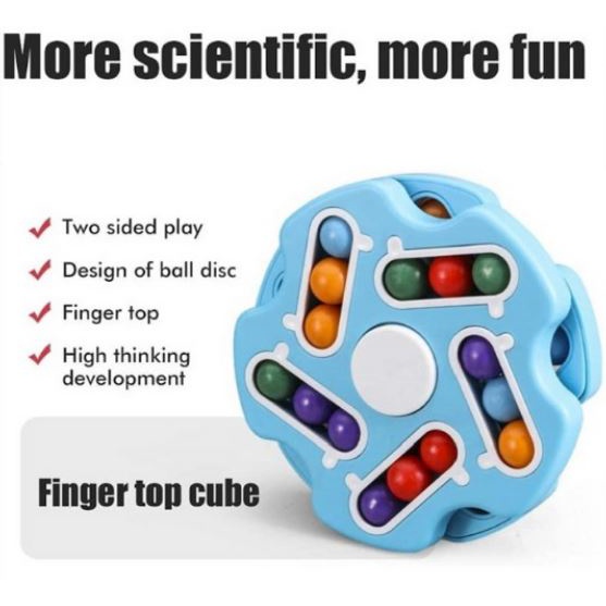 [TULALA SHOP] New Rotating Magic Cube Fidget Spinner Fingertip