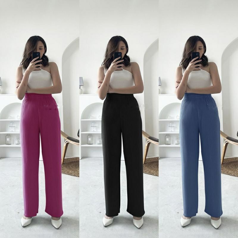 HORNET PANT- CELANA KNIT WANITA TEBAL PREMIUM IMPORT