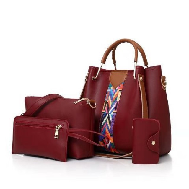 201194 Handbag Cewek Tas Fashion Wanita Import 4 in 1 CR7628 BTH3108 BQ3155 175542 LT1691