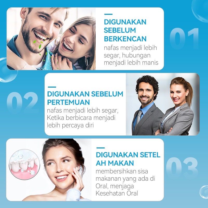 Pemutih Gigi Dan Pembersih Karang Gigi Obat Kumur Probiotik Metoo Mouthwash Fresh Mint Original