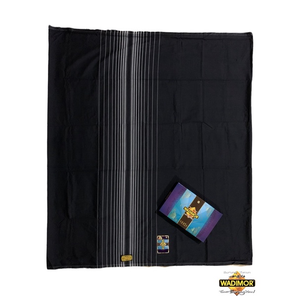 SARUNG WADIMOR HITAM PUTIH Polos Tumpal Garis Salur Kain Tenun Muslim Dewasa Pria Laki Sholat Shalat Santri Remaja Jumbo Motif Warna Seragam Kembaran Harga Grosir Kodian Murah Premium Pro Hadiah Lebaran Idul Fitri Haji Samping Untuk Peci Baju Koko