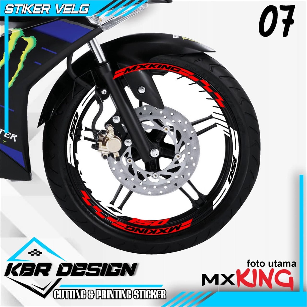 COD LIST VELG MX KING - STIKER STICKER LIS VELG MX KING 07