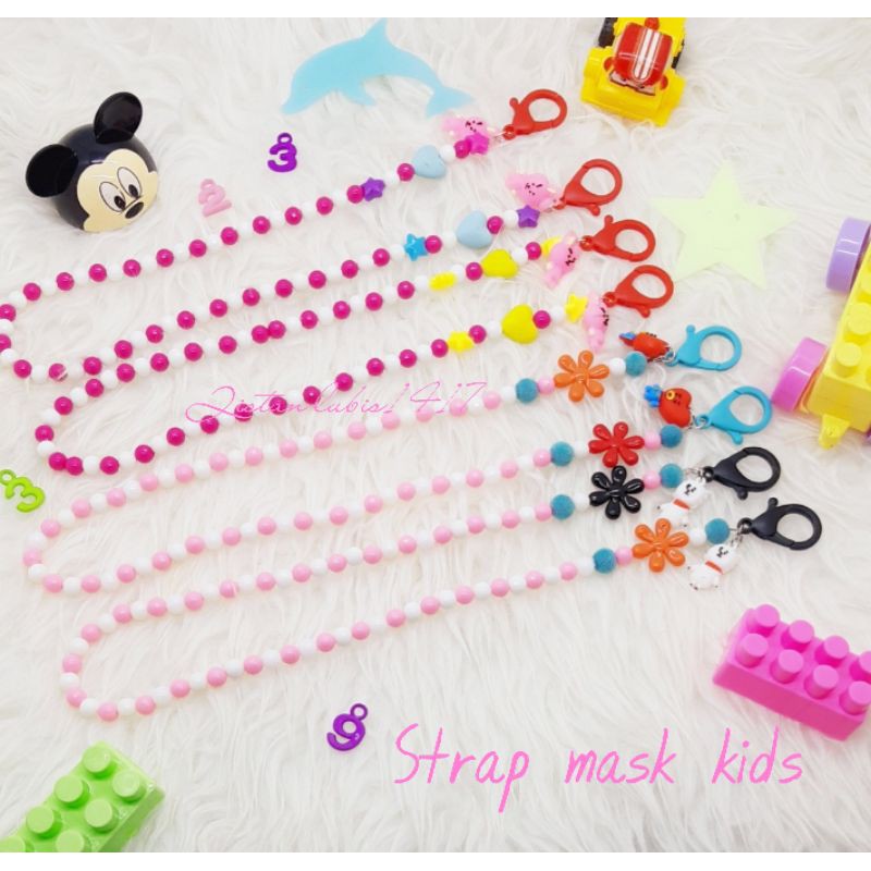 Strap mask anak pink fanta beli 10 free 2