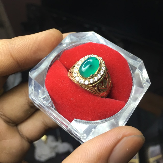 Bacan Giwang Ring Perak Mewah