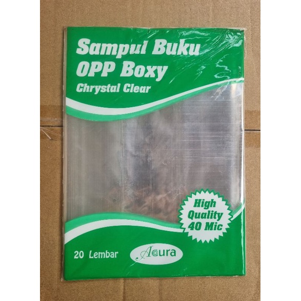 

Sampul Buku Plastik OPP Boxy/Panjang
