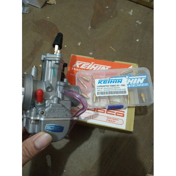 KARBURATOR KEIHIN SUDCO PWK 24 26 28 10 SIZE PLUS PILOT JET 32 - 55 & MAIN JET 100 - 140 SPUYER SET 