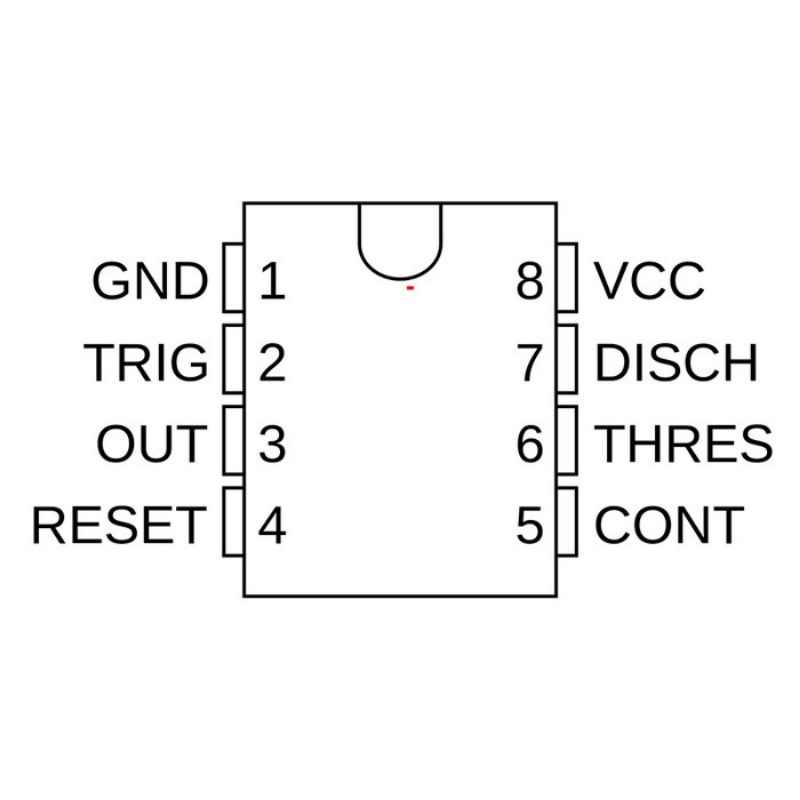 IC NE555 NE555P NE555N PRECISION TIMERS IC DIP-8 555