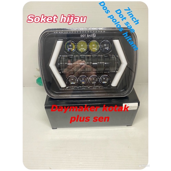 LAMPU DEPAN KOTAK 7INCH