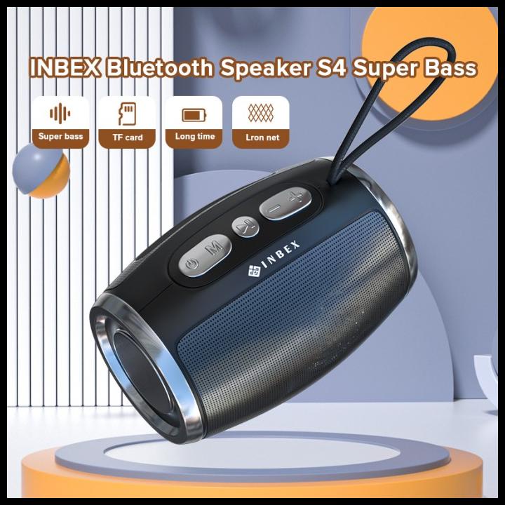 Inbex Bluetooth Speaker S4 Super Bass Hi-Fi Stereo Wireless Portable