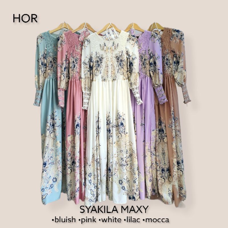 SYAKILA MAXY GAMIS IMPORT FREE MASKER SMOKE ETHNIC