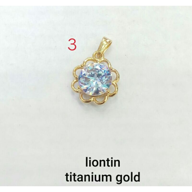 LIONTIN TITANIUM WARNA EMAS