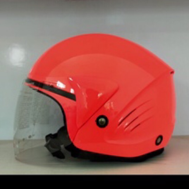 Helm Kyt Cougar Solid Orange/Half Face