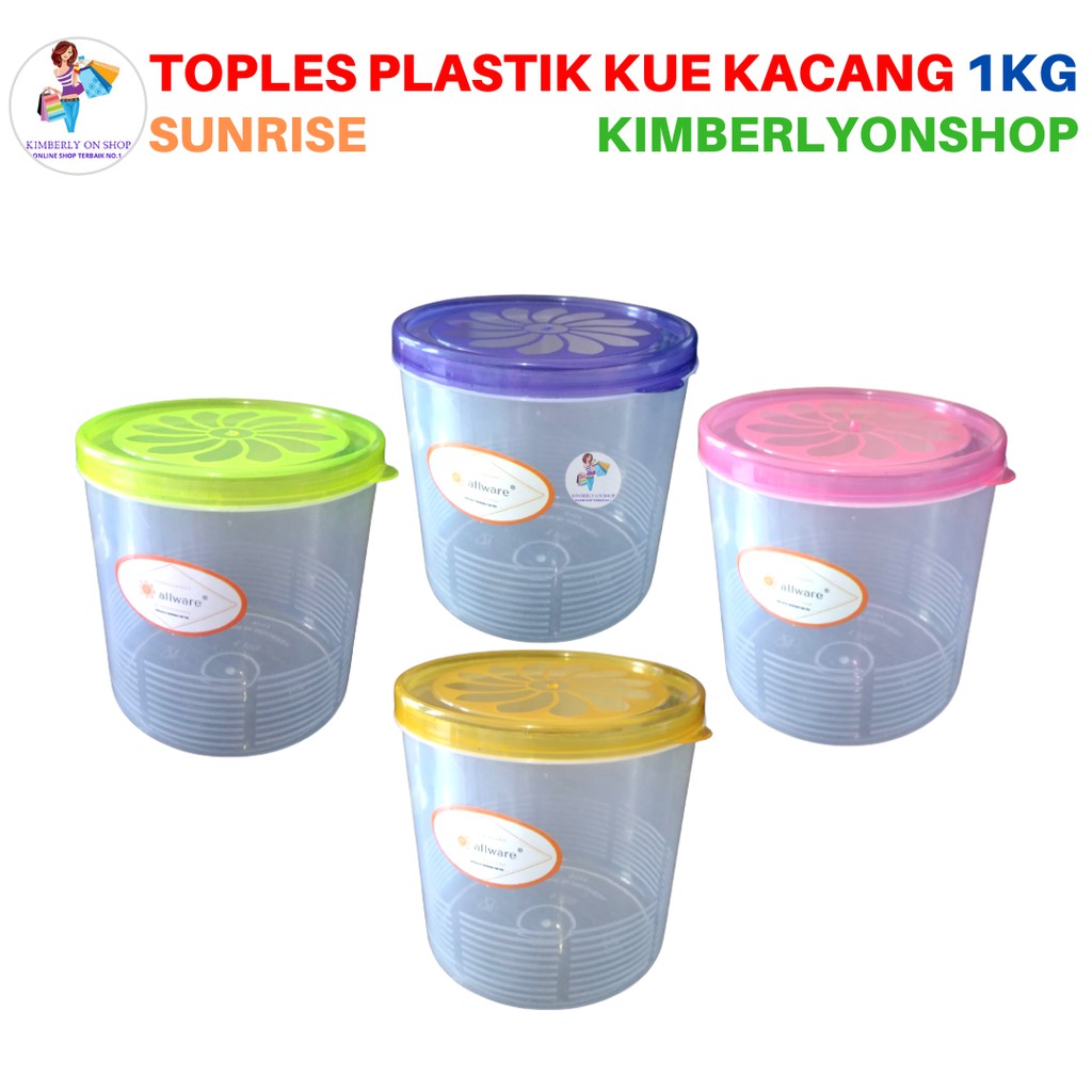 Kimberlyonshop Toples Sealware Plastik Anggrek Tempat Makan 1kg sunrise