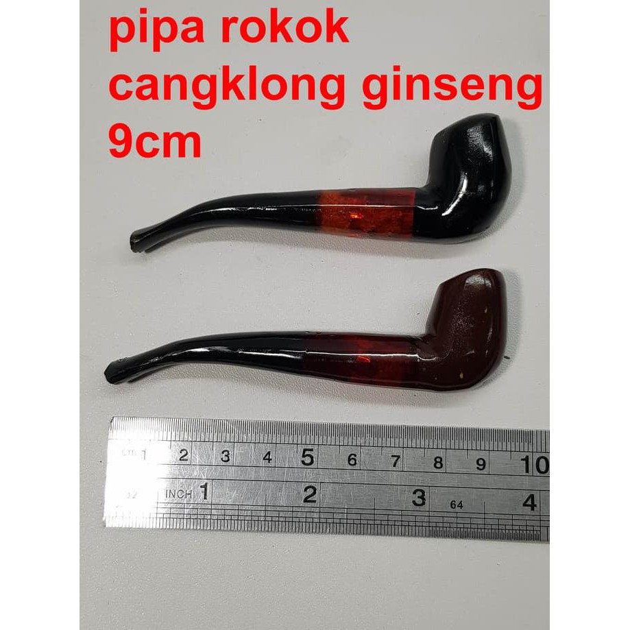 pipa rokok cangklong / bengkok ginseng panjang 9 cm