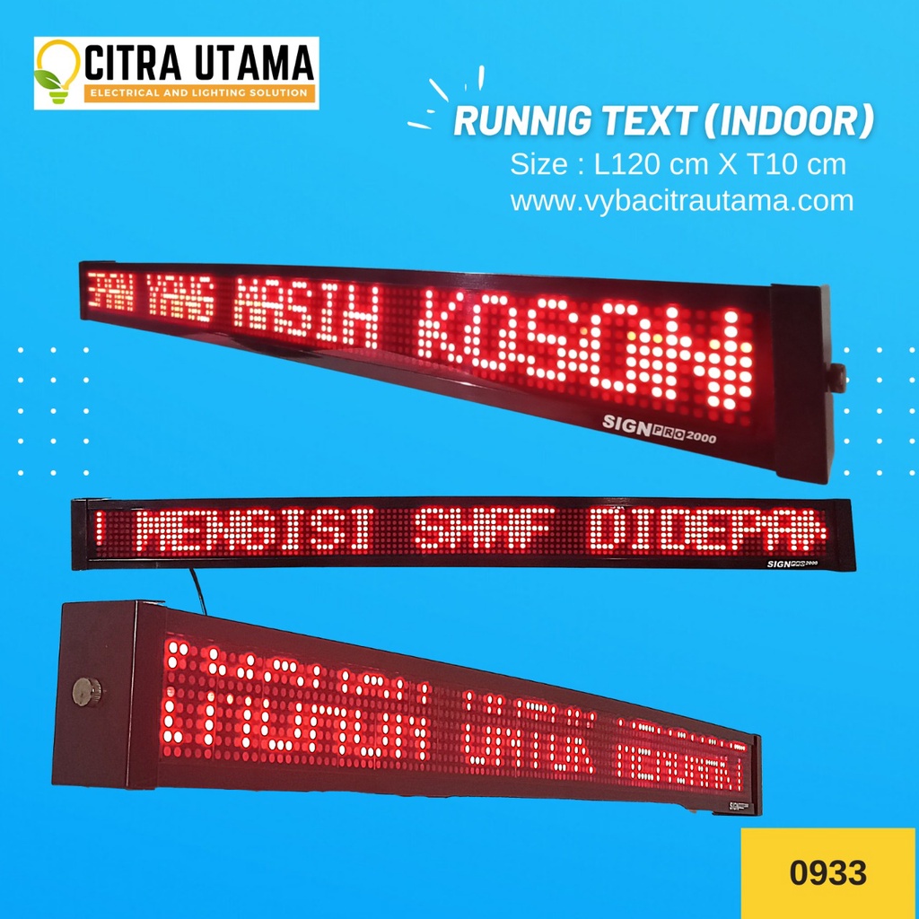 RUNNING TEXT (OUTDOOR) K0933