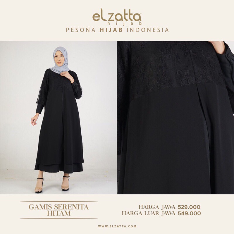 Gamis Serenita Elzatta Hijab Ori Diskon
