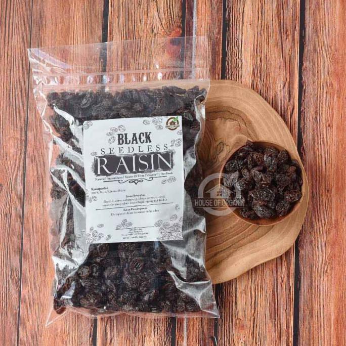 

Promo Awal tahun Black Seedless Raisins (Kismis hitam tanpa biji) 1 Kg Diskon