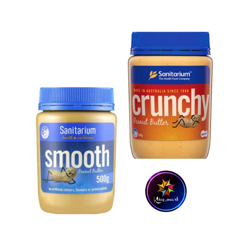 

Sanitarium Peanut Butter 500gr Crunchy/Smooth/Selai Kacang/import