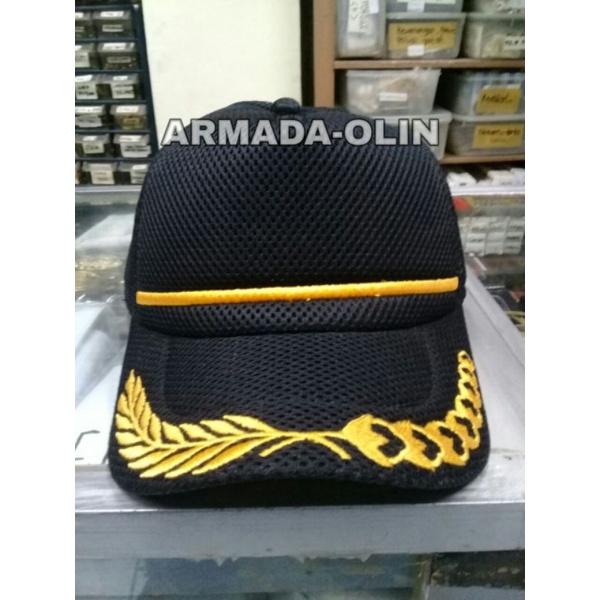 Topi Jaring Polos pamen Hitam|Topi Polos pamen hitam|Topi pria