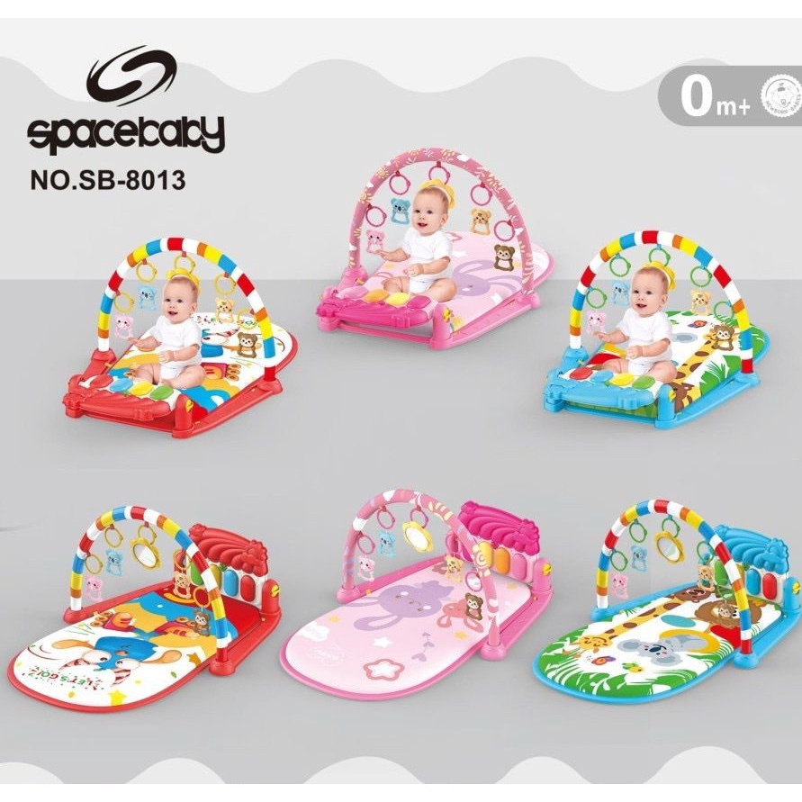 Bebe Smart Mastela Space Baby Piano Playgym Playmat Bayi SB 8017, SB 8013, SB 8020 / Pliko Playmat with Projector