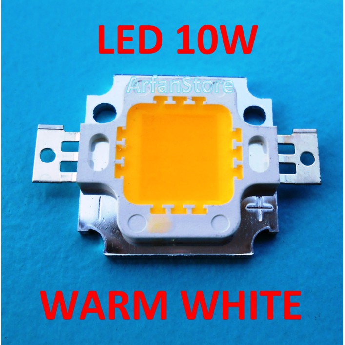 High Power LED 10W Lampu Kuning Warm White Emitter Bead 9-12V