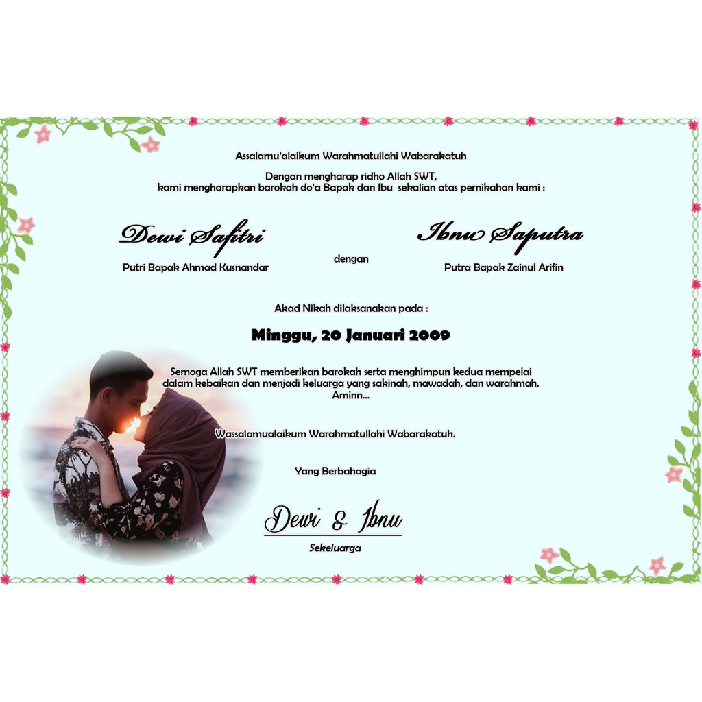 

Kartu Syukuran Desain Bunga Simple Plus Foto