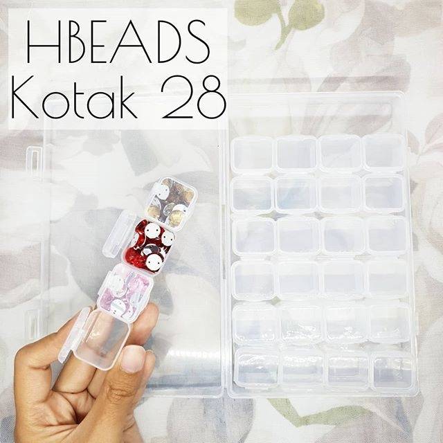 T3508 | Kotak 56 slot aksesoris transparan, T3504 kotak 28 organizer , kotak obat / manik manik