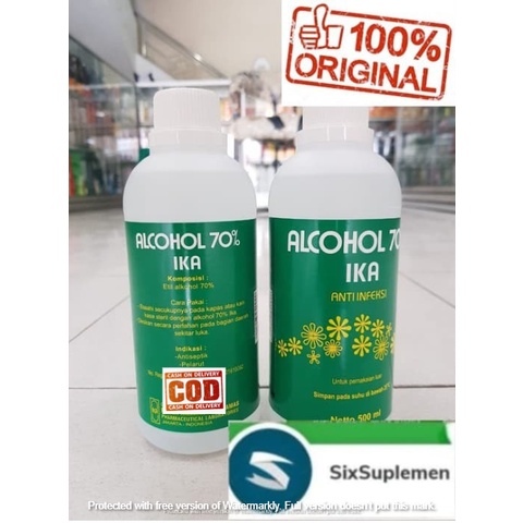 Alcohol Alkohol Ika Antiseptik Luar 70% 500ml