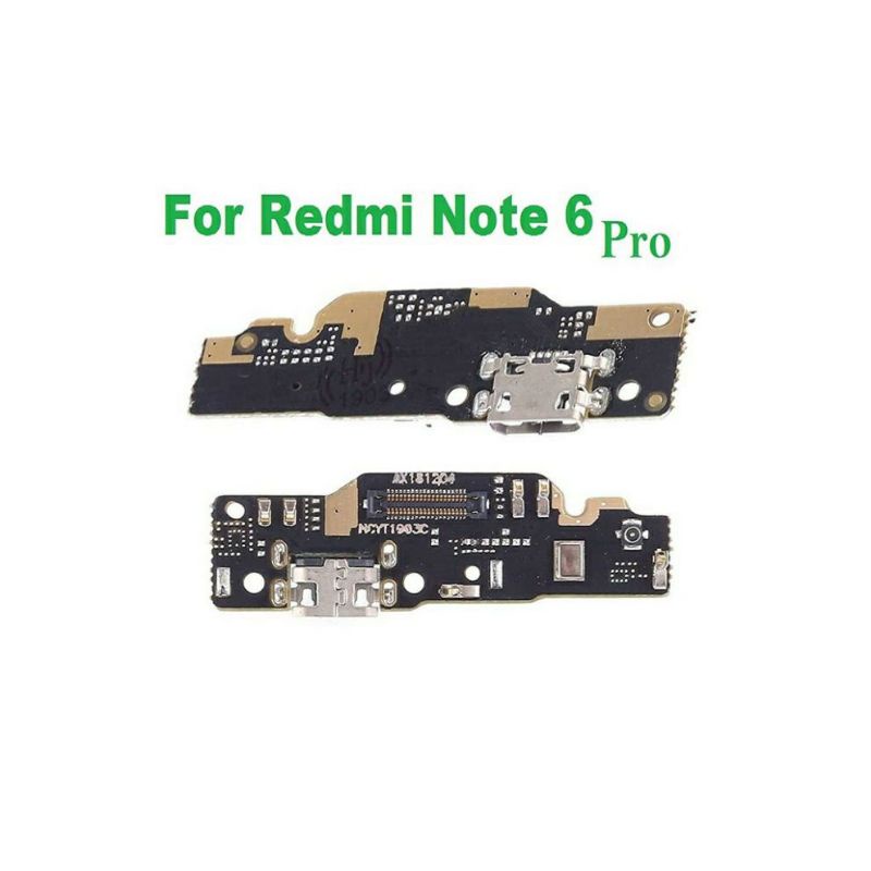 FLEXIBEL FLEXIBLE CHARGER PAPAN CAS XIAOMI REDMI NOTE 6 PRO PLUG IN MIC ORIGINAL