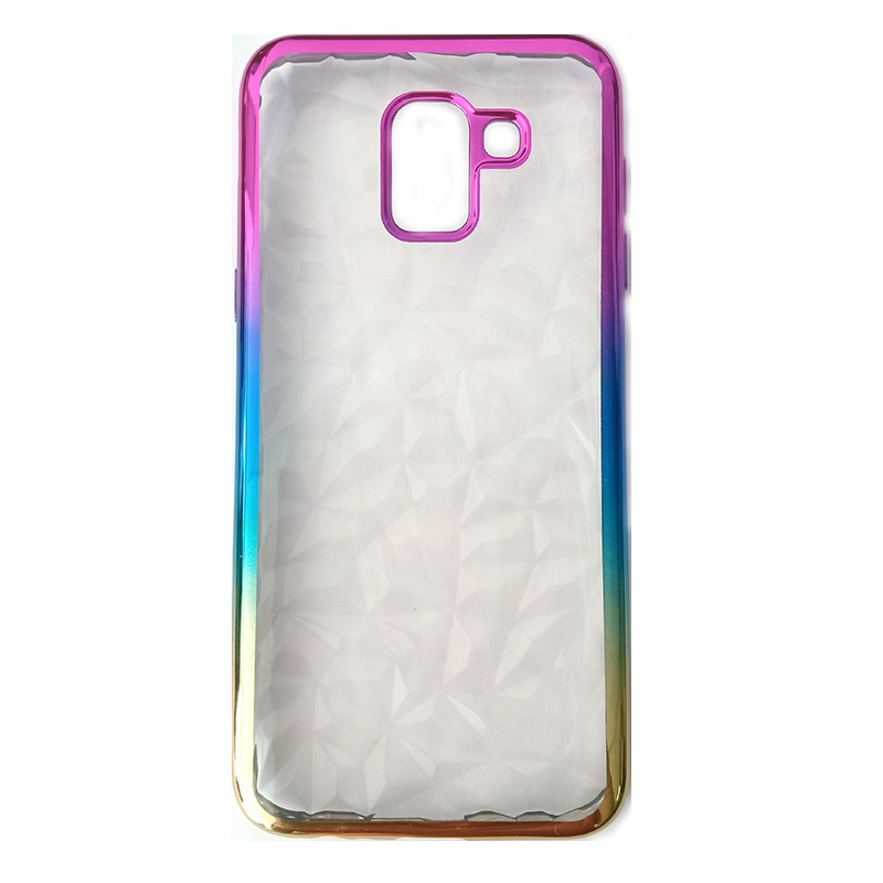 CASING IMPOR SAMSUNG A6+ 2018/A7 2018/A750/A83/J4 2018/J6 2018 Rainbow Diamond Shiny Soft Case WEIKA COD