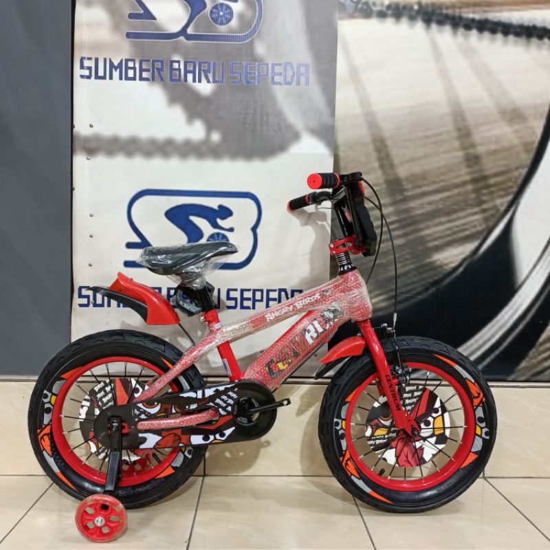 SEPEDA ANAK BMX CENTRUM CT 3520-3 12 DAN 16 INCH ANGRY BIRDS BAN JUMBO