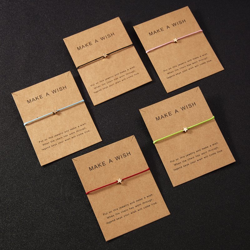 Gelang Tali Handmade Hias Bintang Untuk Pasangan