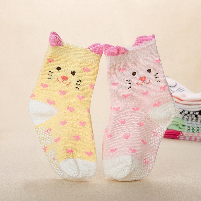 LittleAaron LOVING CAT Kaos Kaki Anak Laki Laki Perempuan 6 bulan - 3 Tahun Import