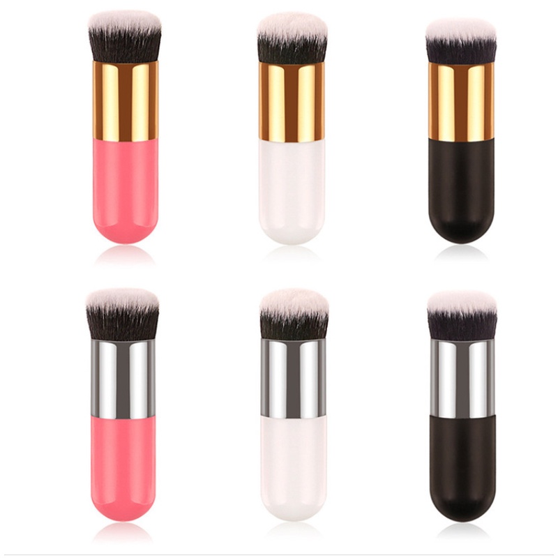 KABUKI BRUSH - Professional Chubby Pier Foundation Brush Makeup Brush Flat Cream Makeup Brushes Professional Cosmetic Make-up Brush