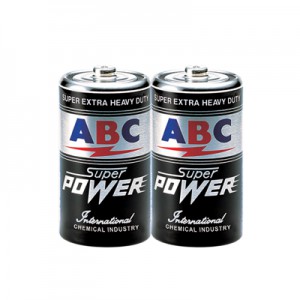 ABC baterai besar R 20 hitam