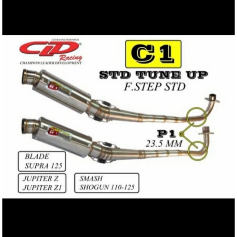 Knalpot CLD Racing Jupiter Z1 type C1 Bulat