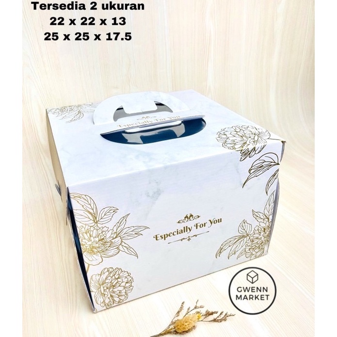 

Box kue especially for you 22 25 marble gold dus kue kotak kue box