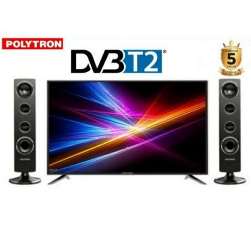 LED TV POLYTRON 32 INCH PLD 32TV DIGITAL Speaker tower