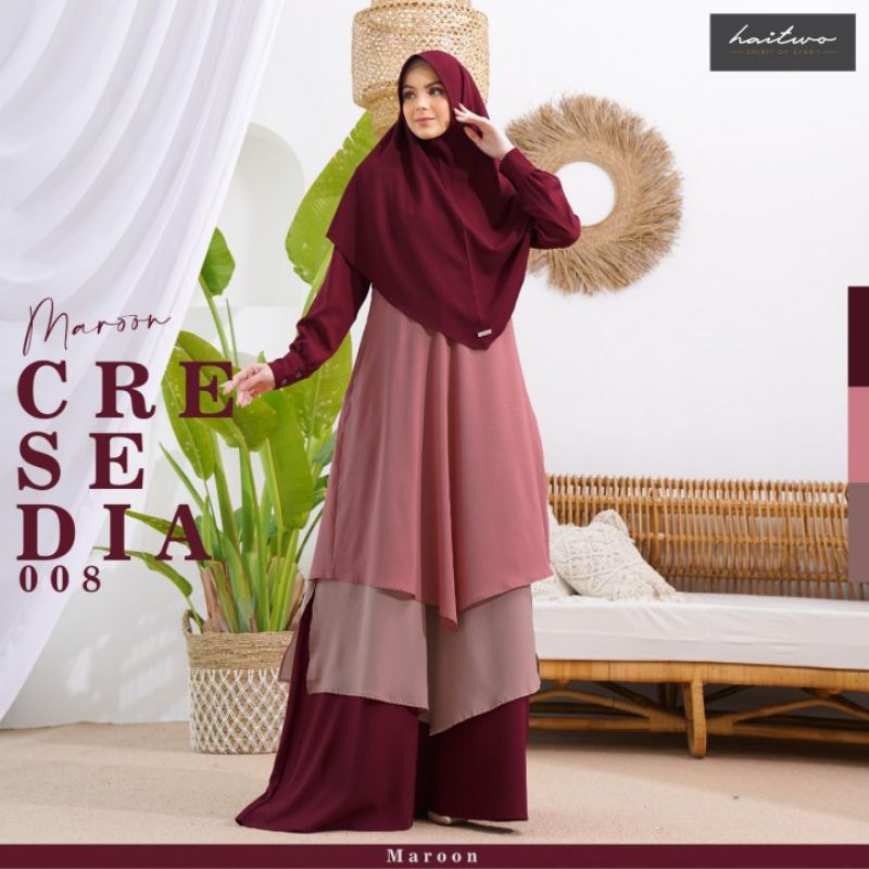 CRESEDIA 08 HAITWO GAMIS PLUS HIJAB