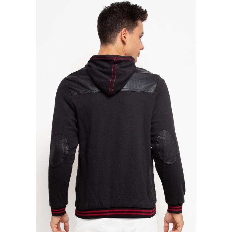 JAKET HOODIE CASUAL PRIA CARDINAL ORIGINAL TERBARU HITAM CA07