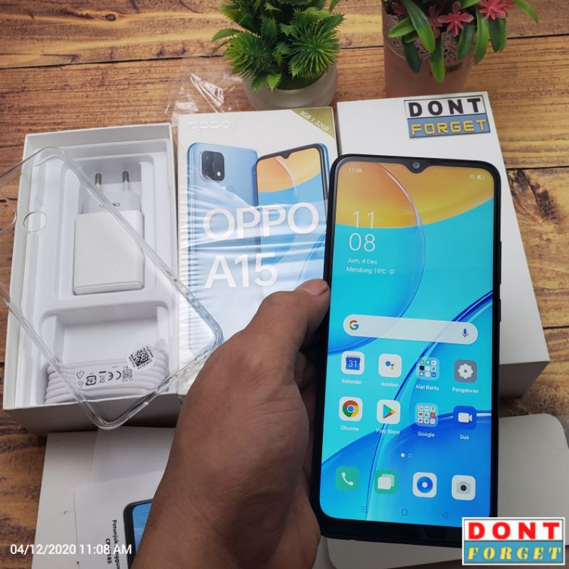 Oppo A15 Ram3 32gb Second 2nd Bekas Bergaransi Shopee Indonesia