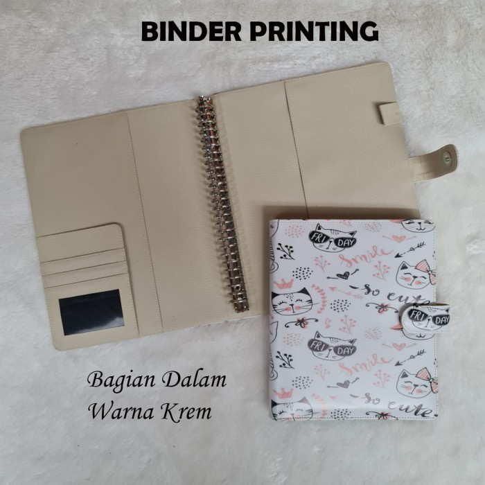 

Terlaris Binder Printing Motip Panda & Cat Cute, A5 & B5 Berkualitas